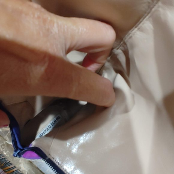 Brand New Manolo Blahnik Tall Boots Color Block Leather Suede Italy Size 7 - Picture 3 of 11